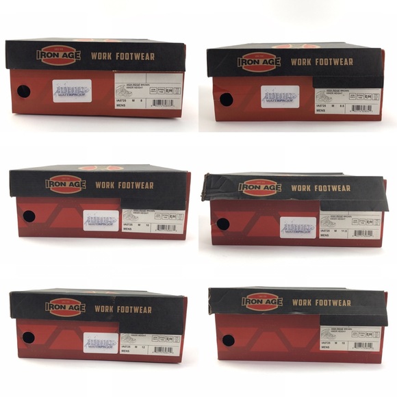 Iron Age Mens IA5825 Highridge WP Steel Toe Boots - Picture 8 of 8